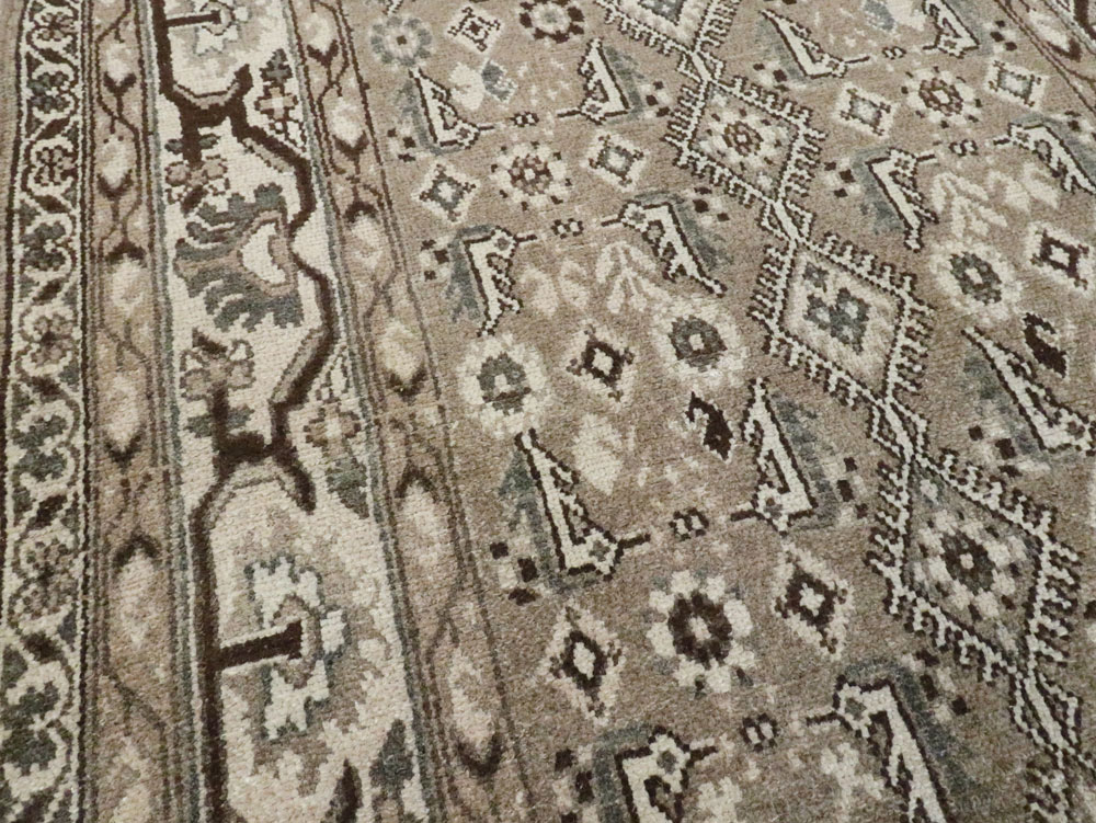Vintage Persian Malayer Wide Gallery Runner, No.25764 - Galerie Shabab
