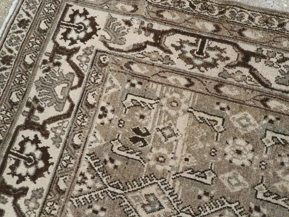 Vintage Persian Malayer Wide Gallery Runner, No.25764 - Galerie Shabab