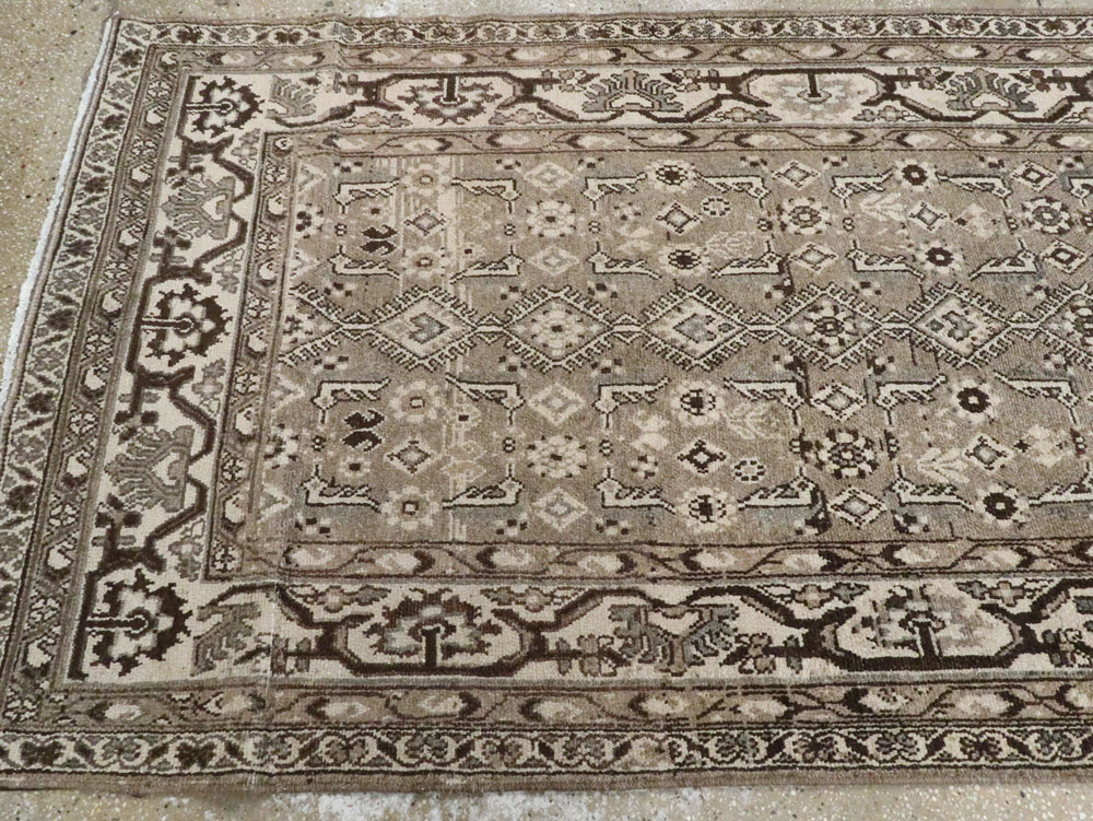 Vintage Persian Malayer Wide Gallery Runner, No.25764 - Galerie Shabab