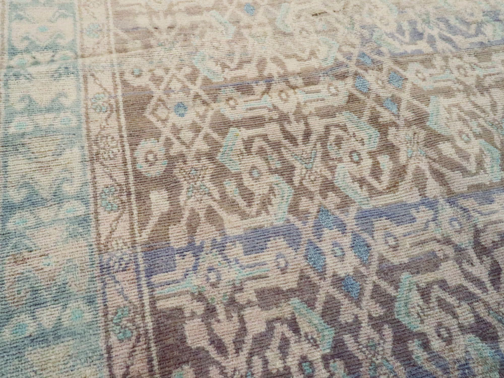 Vintage Persian Malayer Wide Gallery Runner, No.25767 - Galerie Shabab