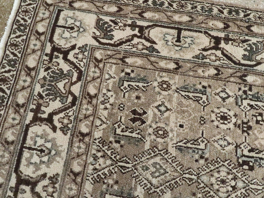 Vintage Persian Malayer Wide Gallery Runner, No.25803 - Galerie Shabab