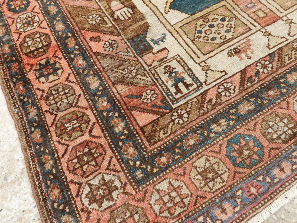 Antique Persian Pictorial Malayer Rug, No.25808 - Galerie Shabab