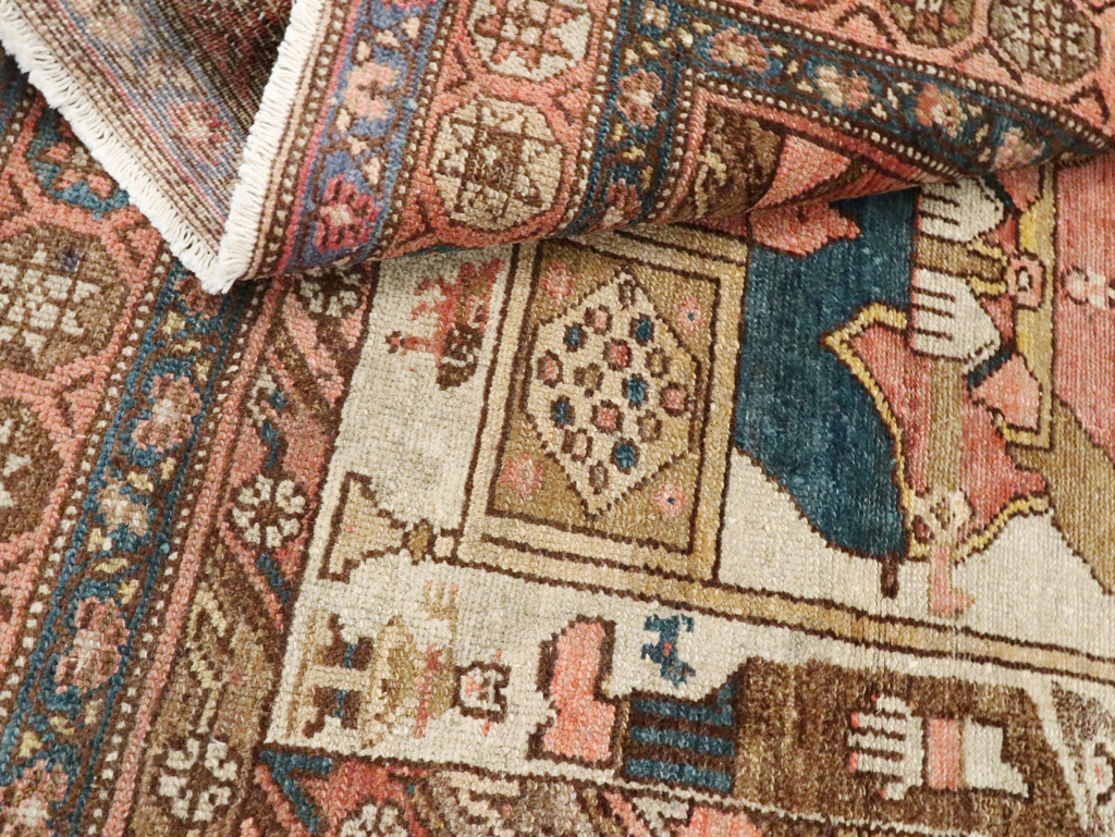 Antique Persian Pictorial Malayer Rug, No.25808 - Galerie Shabab