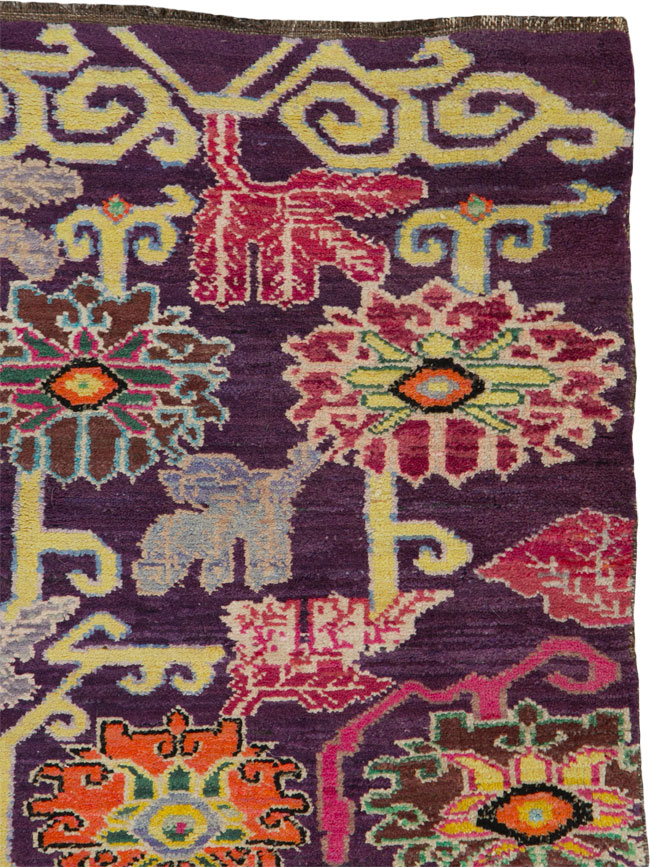 Vintage Tibetan Rug, No.25821 - Galerie Shabab