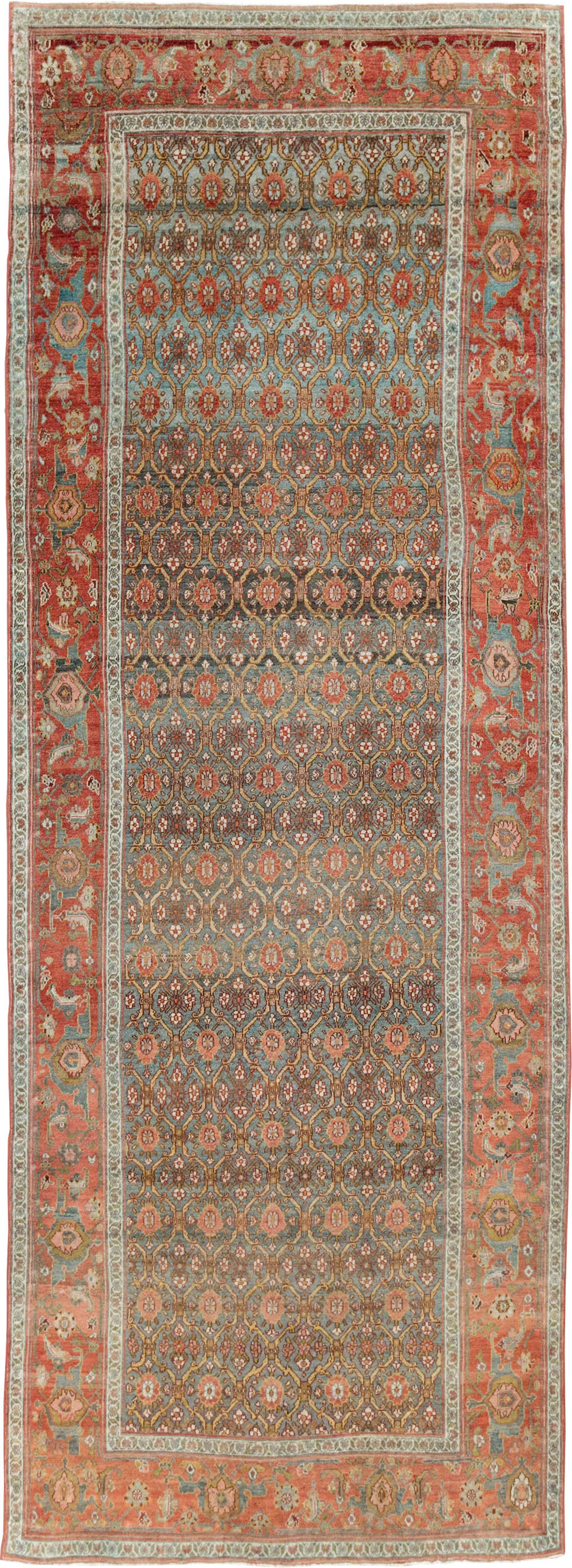 Antique Kurdish Gallery Carpet, No.25822 - Galerie Shabab