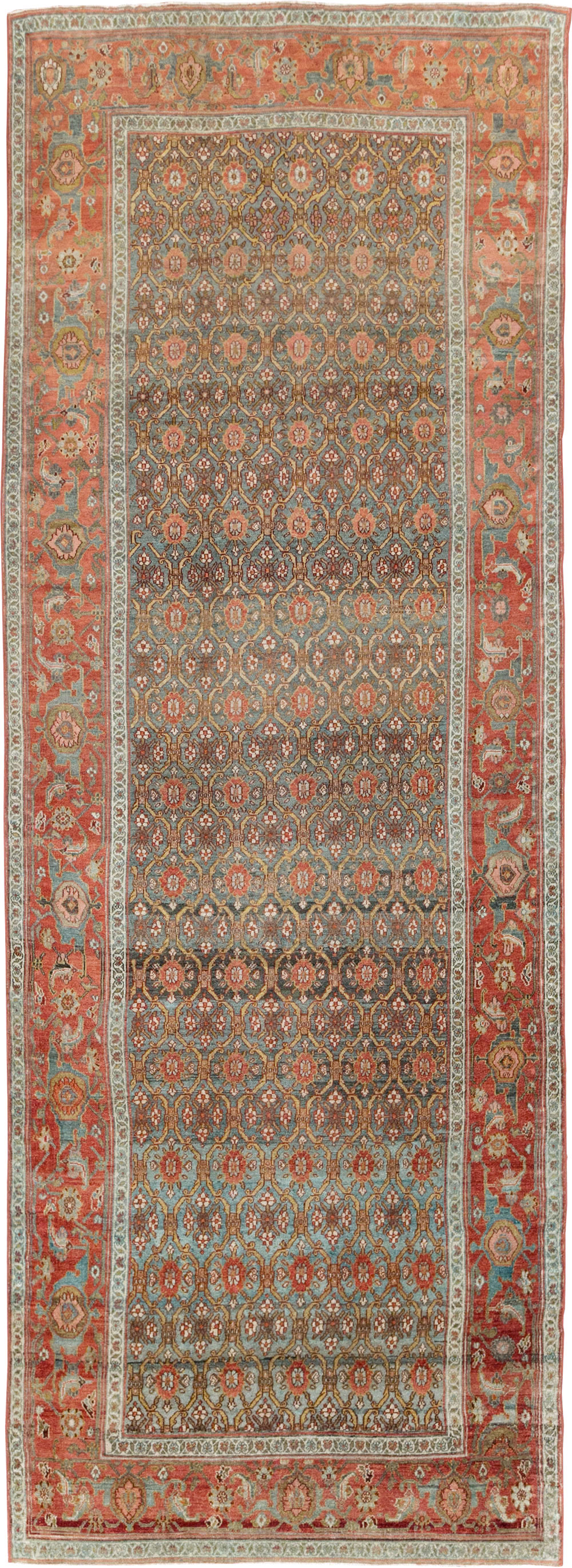 Antique Kurdish Gallery Carpet, No.25822 - Galerie Shabab