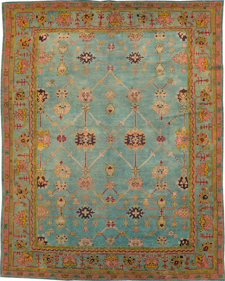 Antique Turkish Oushak Carpet, No.25833 - Galerie Shabab