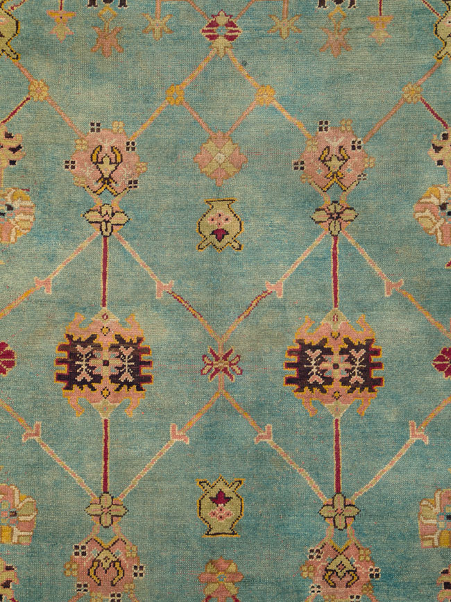 Antique Turkish Oushak Carpet, No.25833 - Galerie Shabab