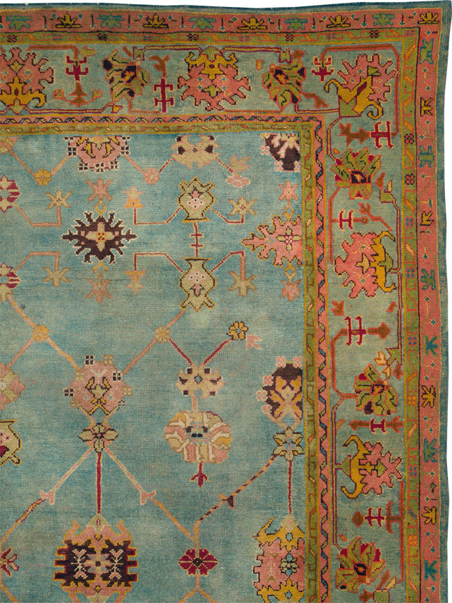 Antique Turkish Oushak Carpet, No.25833 - Galerie Shabab