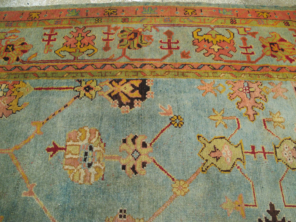 Antique Turkish Oushak Carpet, No.25833 - Galerie Shabab