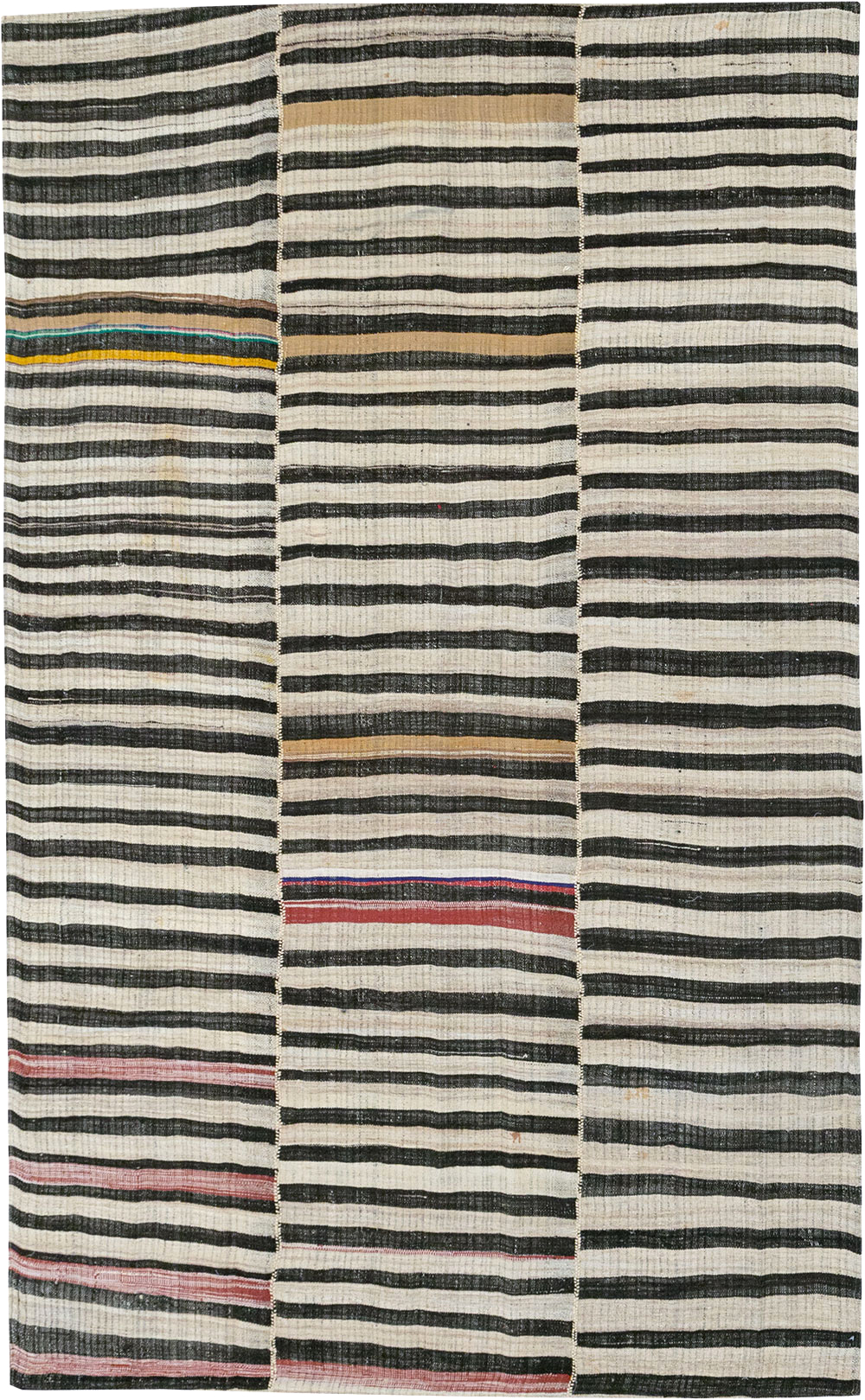 Vintage Persian Flatweave Kilim Accent Rug, No.25843 - Galerie Shabab