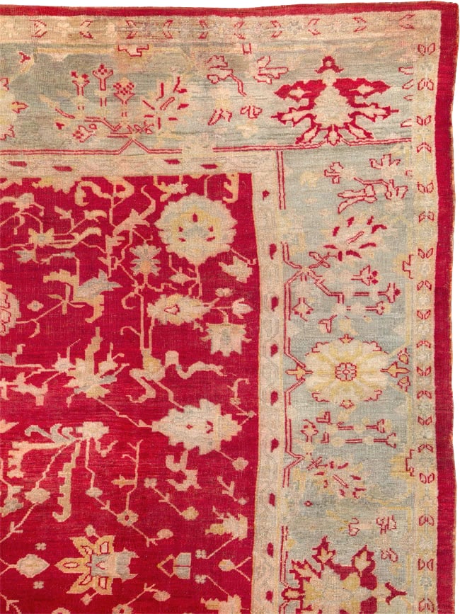 Antique Turkish Oushak Carpet, No.25853 - Galerie Shabab