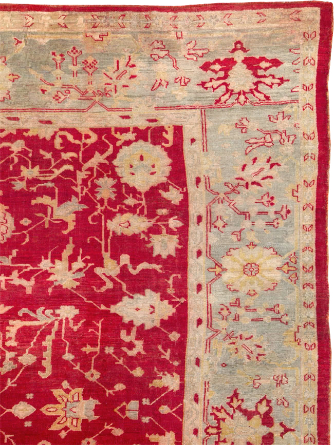 Antique Turkish Oushak Carpet, No.25853 - Galerie Shabab
