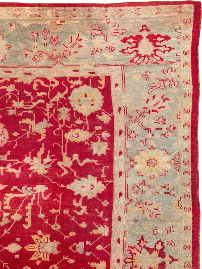 Antique Turkish Oushak Carpet, No.25853 - Galerie Shabab