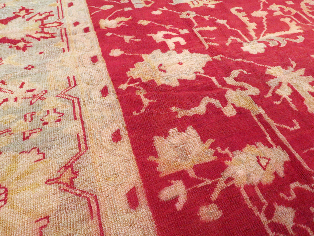Antique Turkish Oushak Carpet, No.25853 - Galerie Shabab