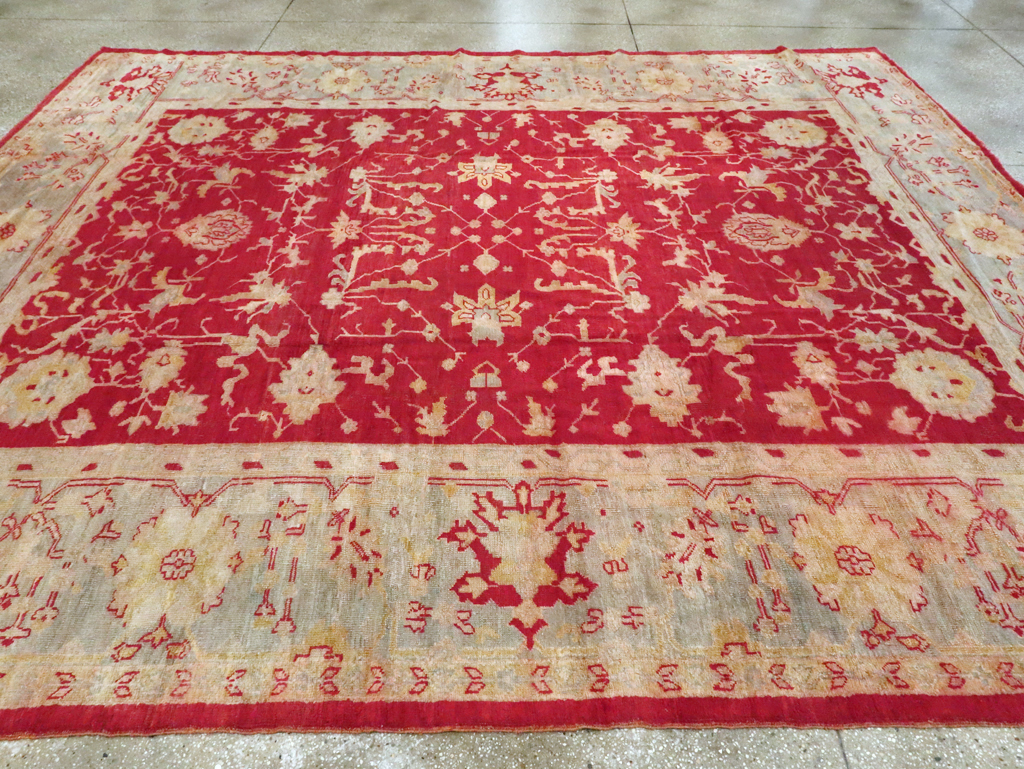 Antique Turkish Oushak Carpet, No.25853 - Galerie Shabab