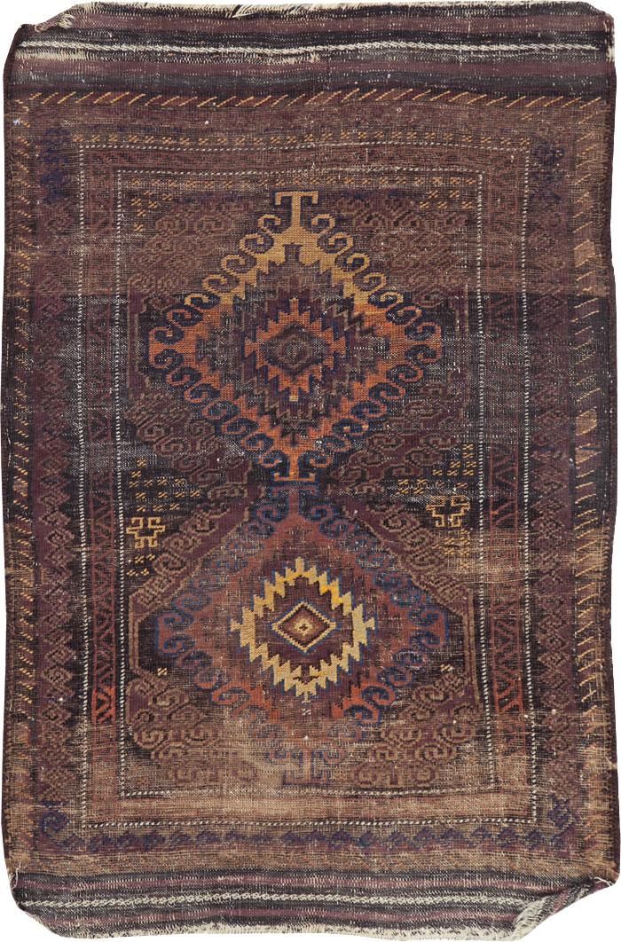 Vintage Afghan Baluch Rug, No.25860 - Galerie Shabab