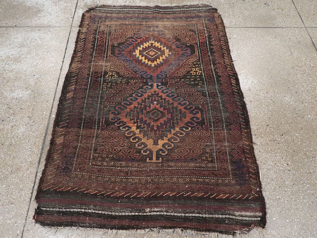 Vintage Afghan Baluch Rug, No.25860 - Galerie Shabab