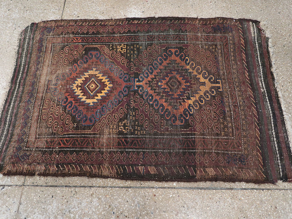 Vintage Afghan Baluch Rug, No.25860 - Galerie Shabab