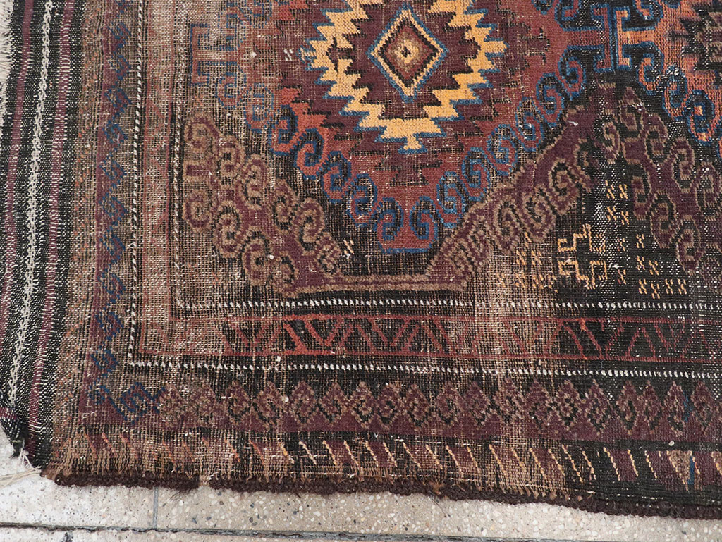 Vintage Afghan Baluch Rug, No.25860 - Galerie Shabab