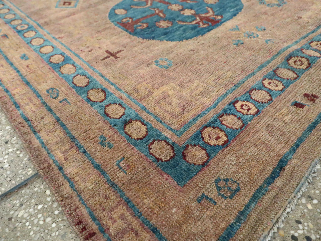 Antique East Turkestan Khotan Accent Rug, No.25862 - Galerie Shabab