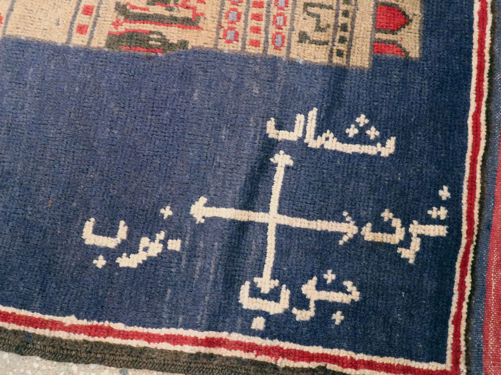 Vintage Afghan Pictorial Map Rug, No.25870 - Galerie Shabab