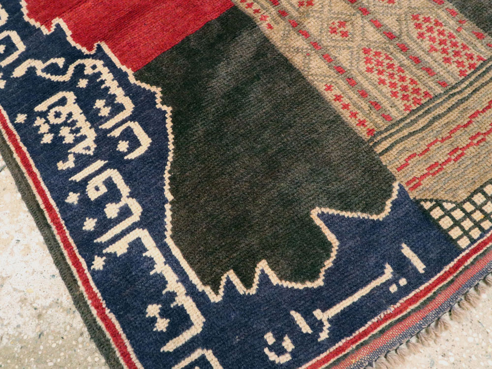 Vintage Afghan Pictorial Map Rug, No.25870 - Galerie Shabab