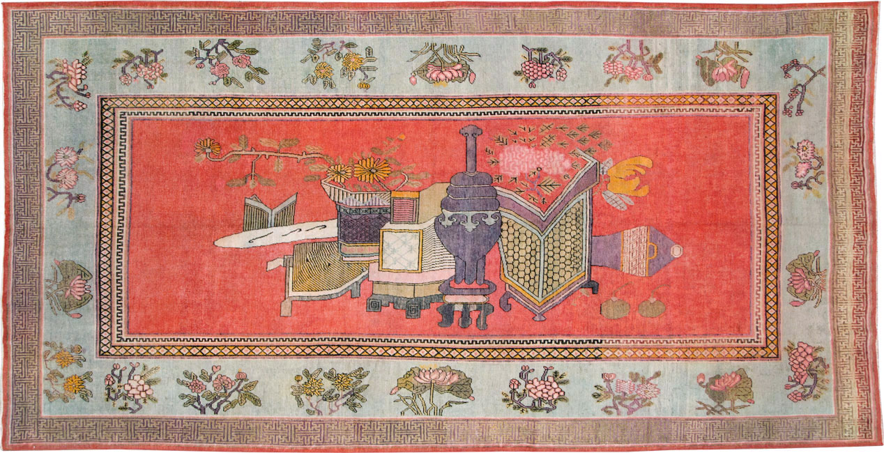 Antique Khotan Carpet, No.25874 - Galerie Shabab