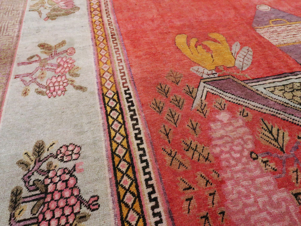 Antique Khotan Carpet, No.25874 - Galerie Shabab