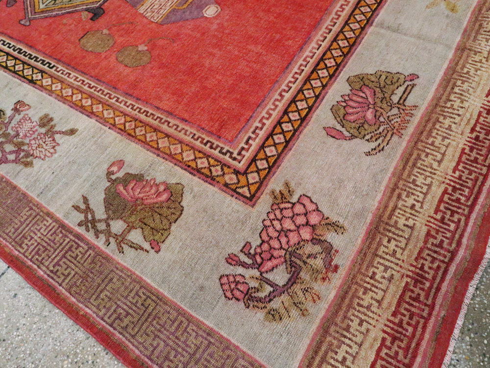 Antique Khotan Carpet, No.25874 - Galerie Shabab