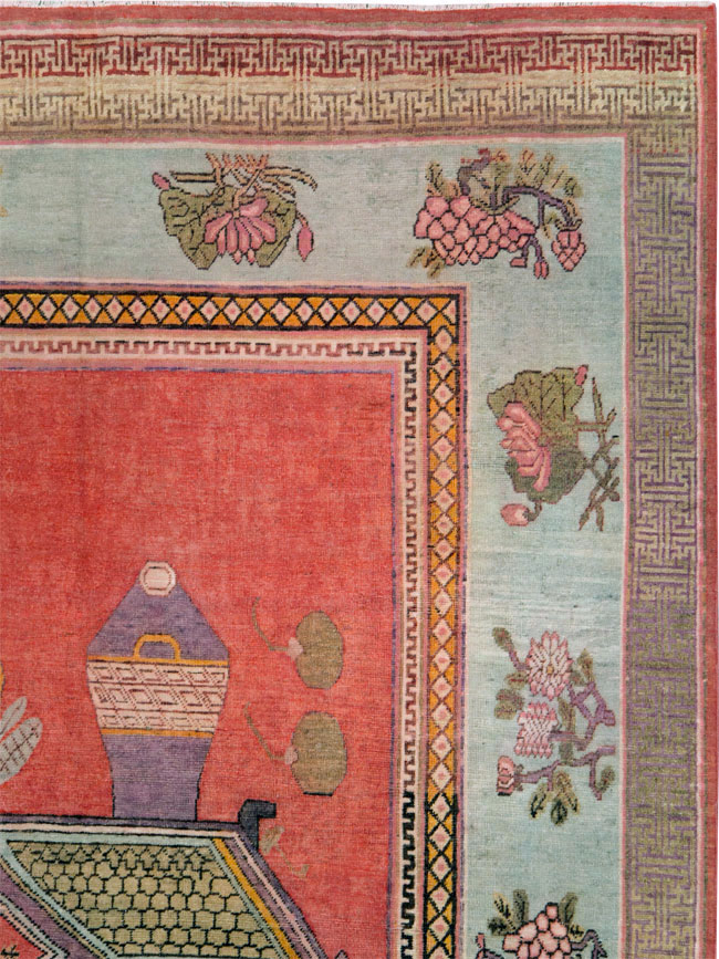 Antique Khotan Carpet, No.25874 - Galerie Shabab