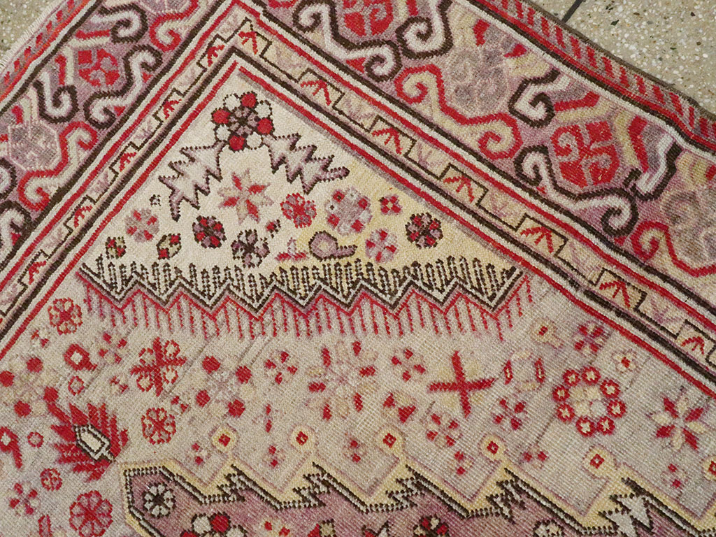 Vintage East Turkestan Khotan Rug, No.25882 - Galerie Shabab