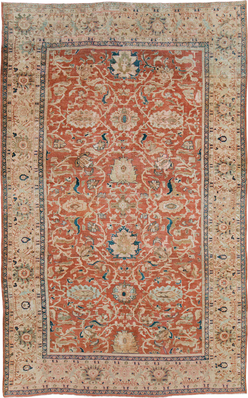 Antique Persian Mahal Large Carpet, No.25893 - Galerie Shabab