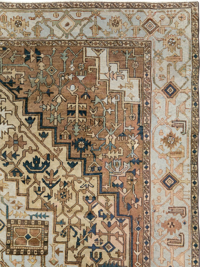 Antique Persian Heriz Carpet, No.25894 - Galerie Shabab