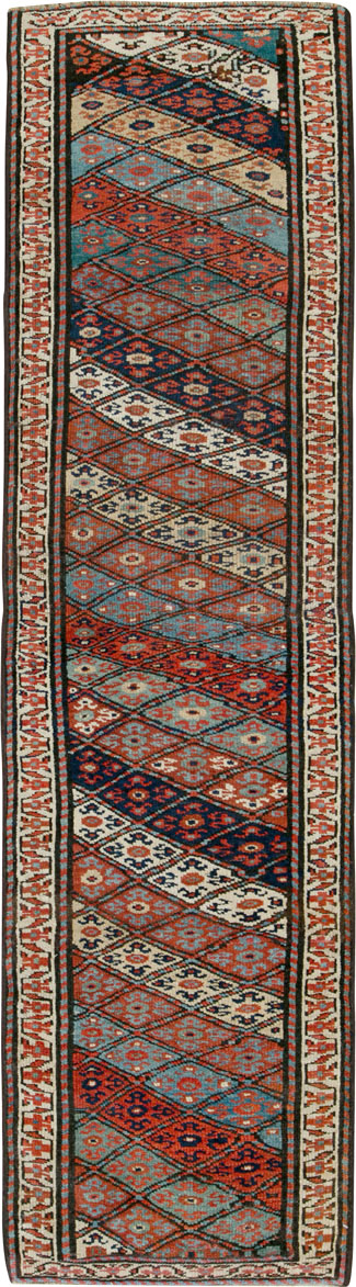 Antique Persian Kurdish Runner, No.25895 - Galerie Shabab