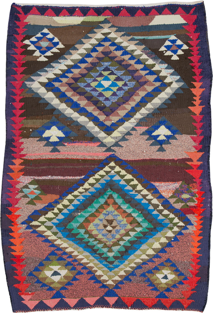 Vintage Persian Kilim, No.25903 - Galerie Shabab