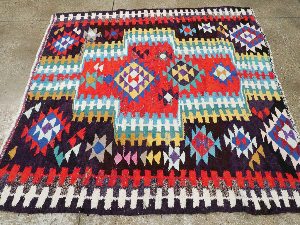Vintage Persian Flatweave Kilim, No.25906 - Galerie Shabab