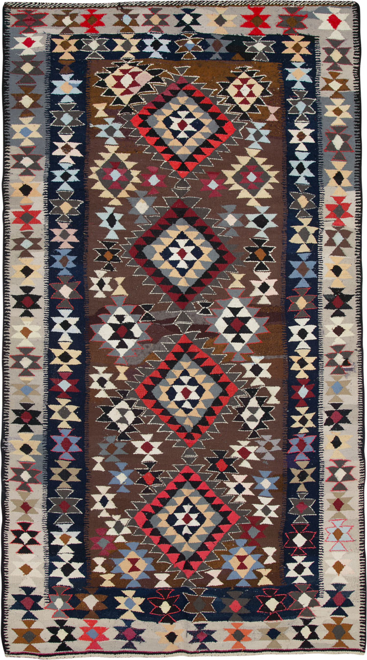 Vintage Persian Kilim, No.25911 - Galerie Shabab