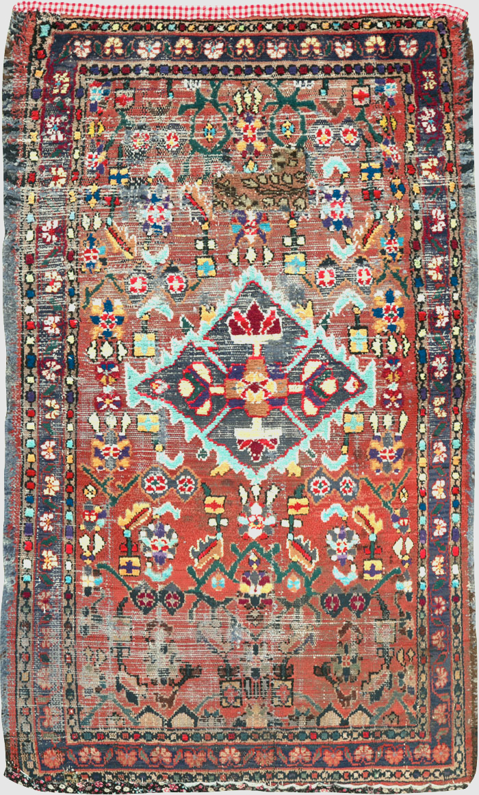 Vintage Persian Hamadan Rug, No.25913 - Galerie Shabab