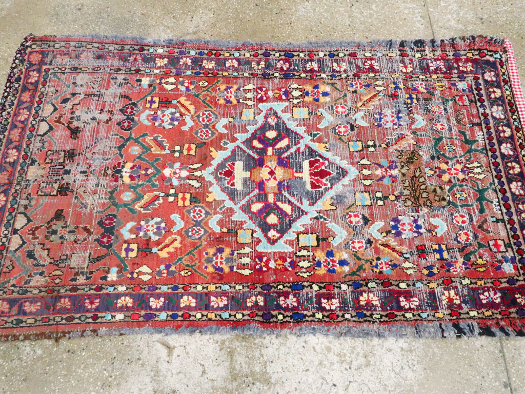 Vintage Persian Hamadan Rug, No.25913 - Galerie Shabab