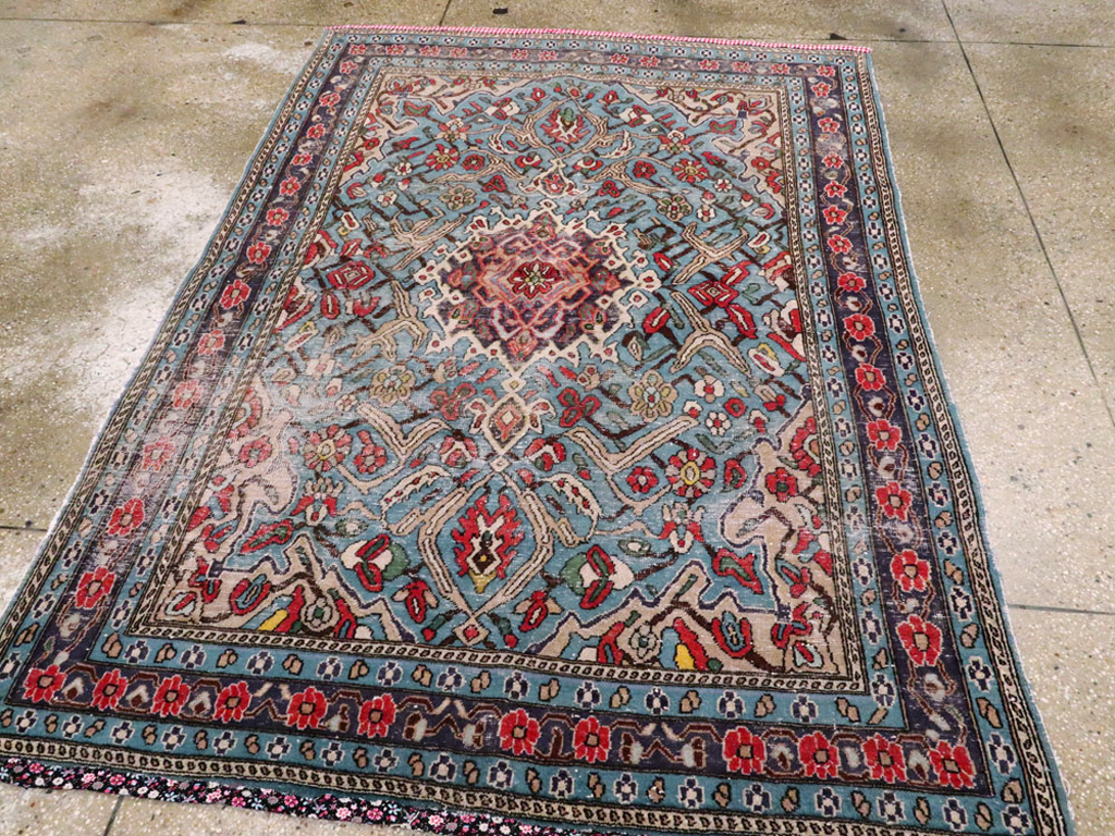 Vintage Persian Hamadan Rug, No.25915 - Galerie Shabab