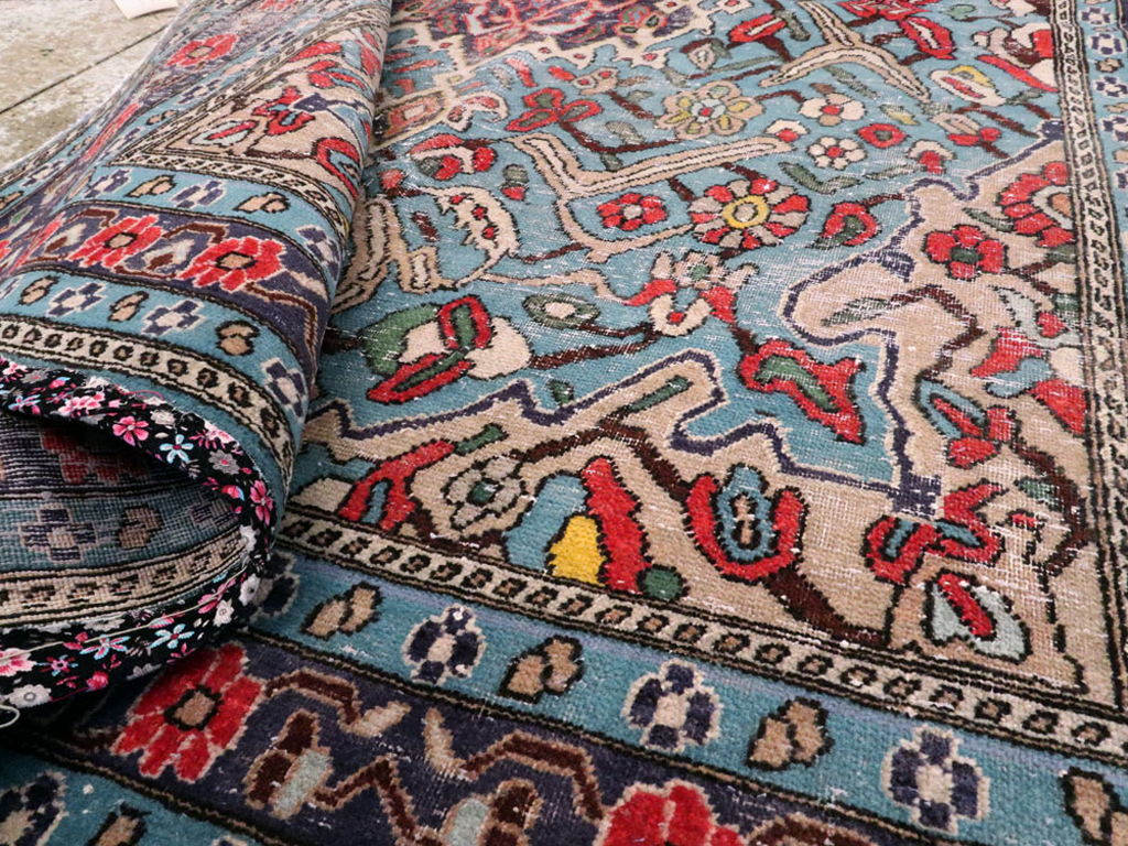 Vintage Persian Hamadan Rug, No.25915 - Galerie Shabab
