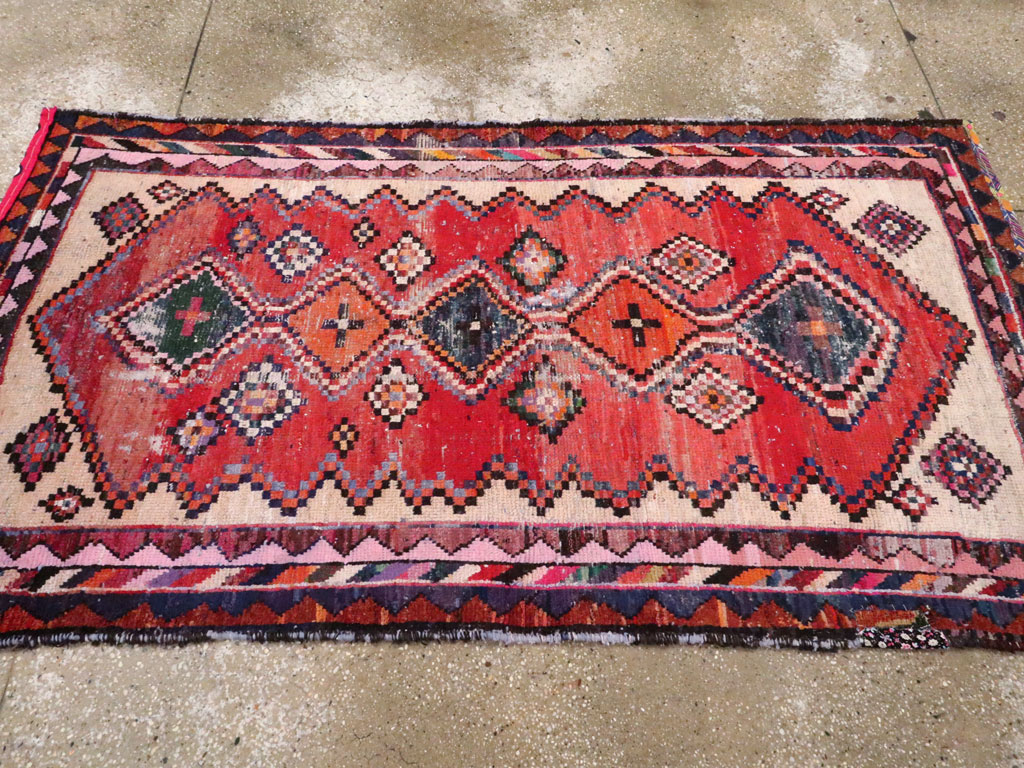Vintage Persian Hamadan Rug, No.25918 - Galerie Shabab
