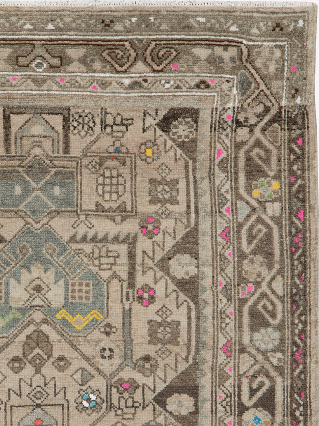 Vintage Persian Hamadan Rug, No.25935 - Galerie Shabab
