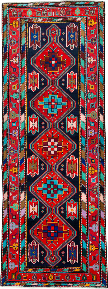 Vintage Persian Hamadan Rug, No.25936 - Galerie Shabab
