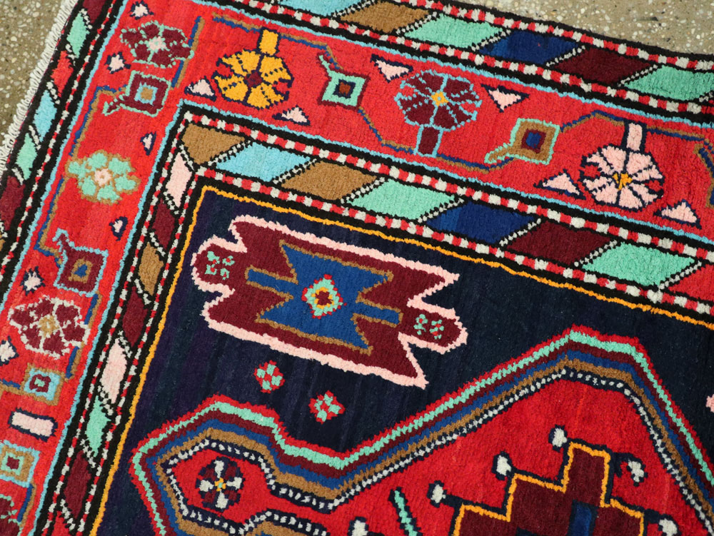 Vintage Persian Hamadan Rug, No.25936 - Galerie Shabab