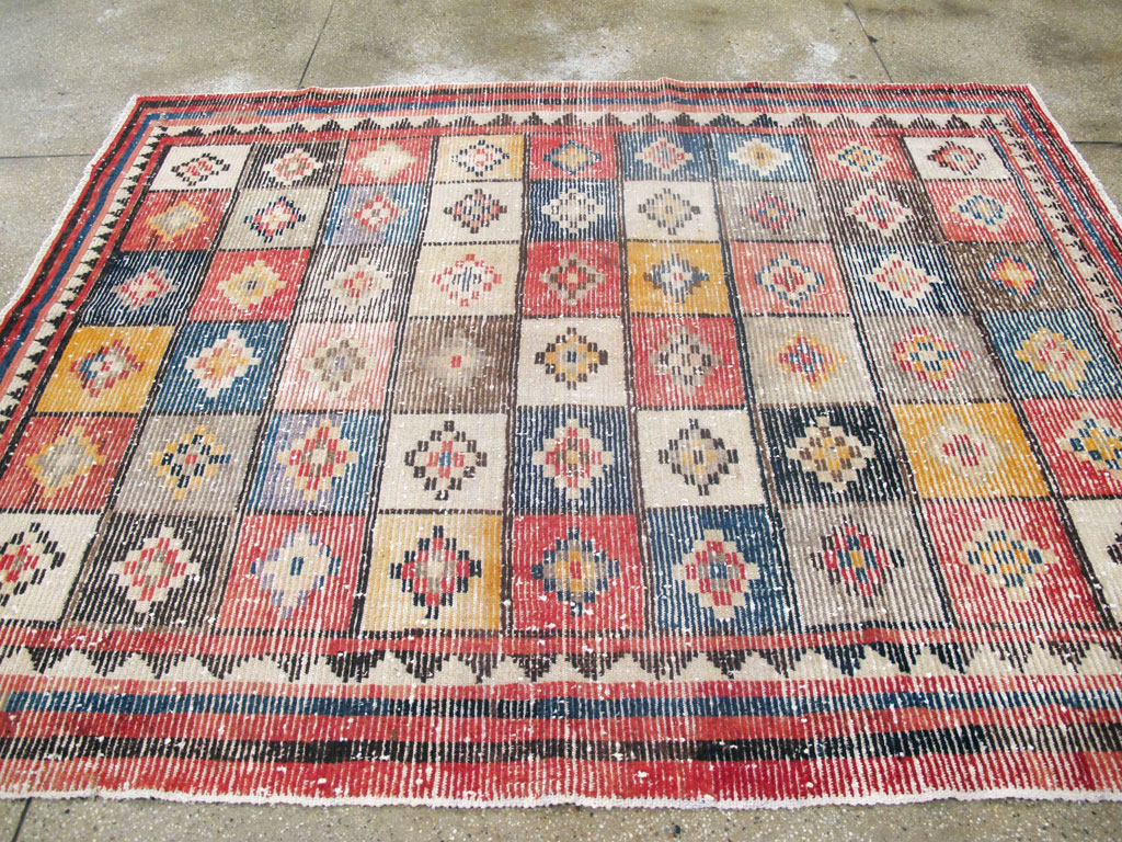 Vintage Persian Gabbeh Rug, No.25937 - Galerie Shabab