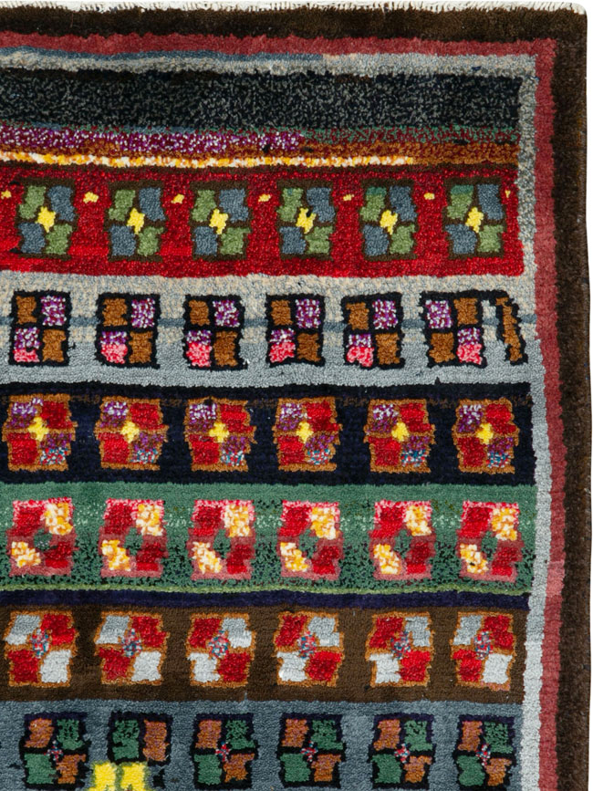 Vintage Persian Mahal Rug, No.25941 - Galerie Shabab