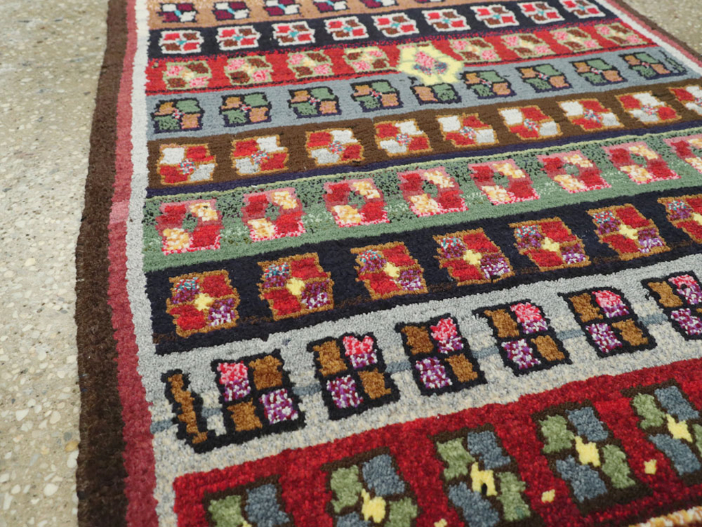 Vintage Persian Mahal Rug, No.25941 - Galerie Shabab