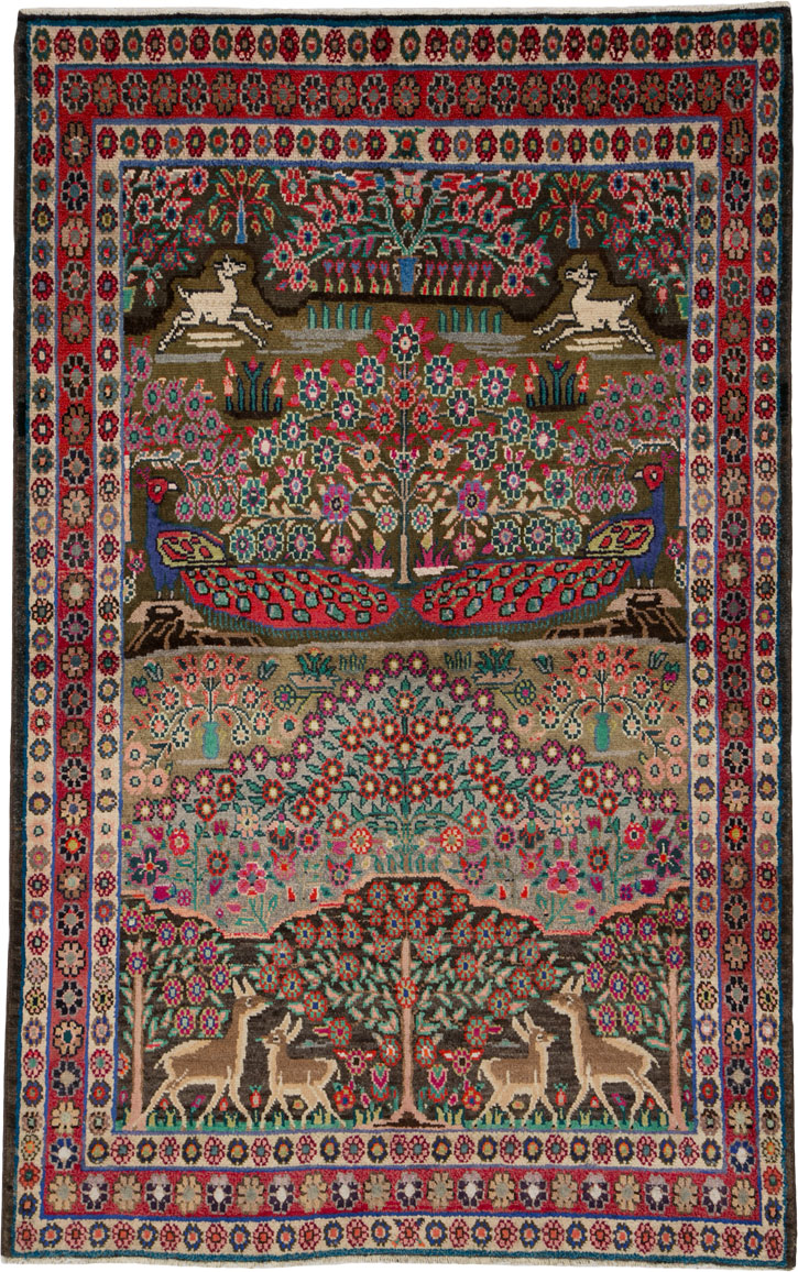 Vintage Persian Hamadan Rug, No.25942 - Galerie Shabab